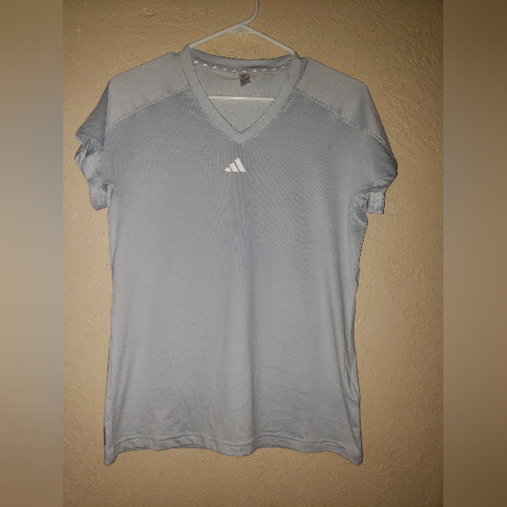 NWOT Adidas Light Blue Tee